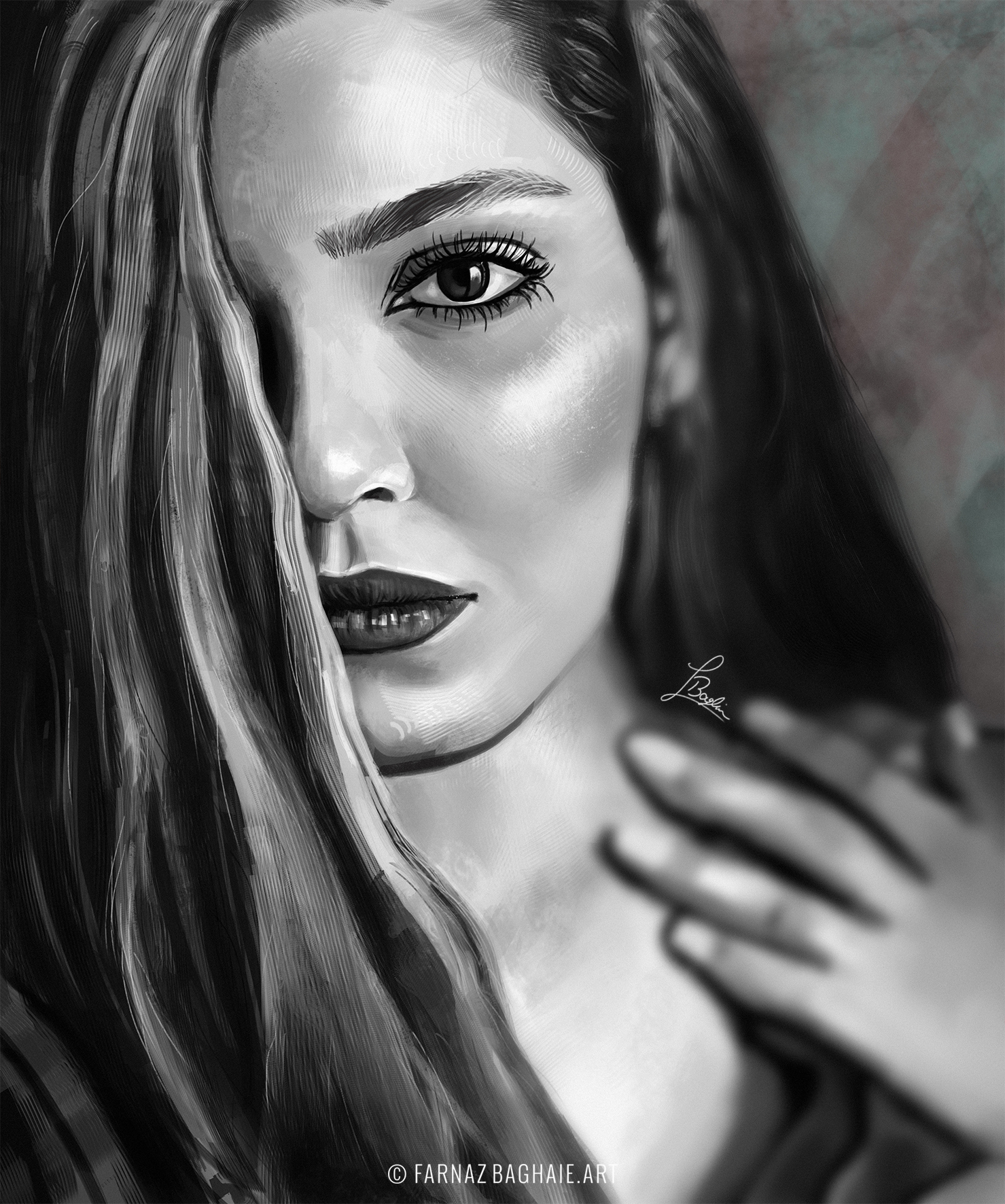 digital painting portrait