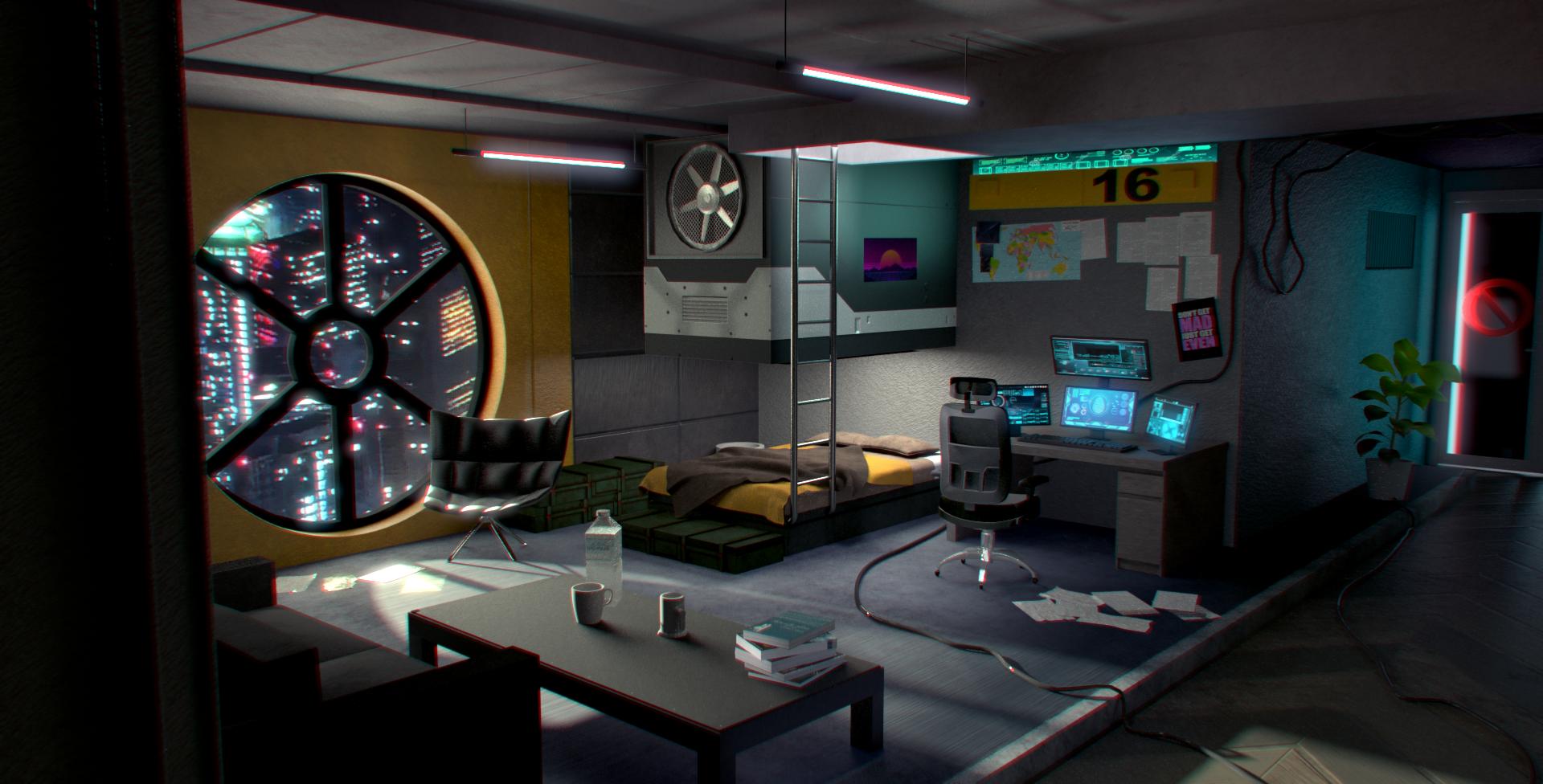 Cyberpunk Room