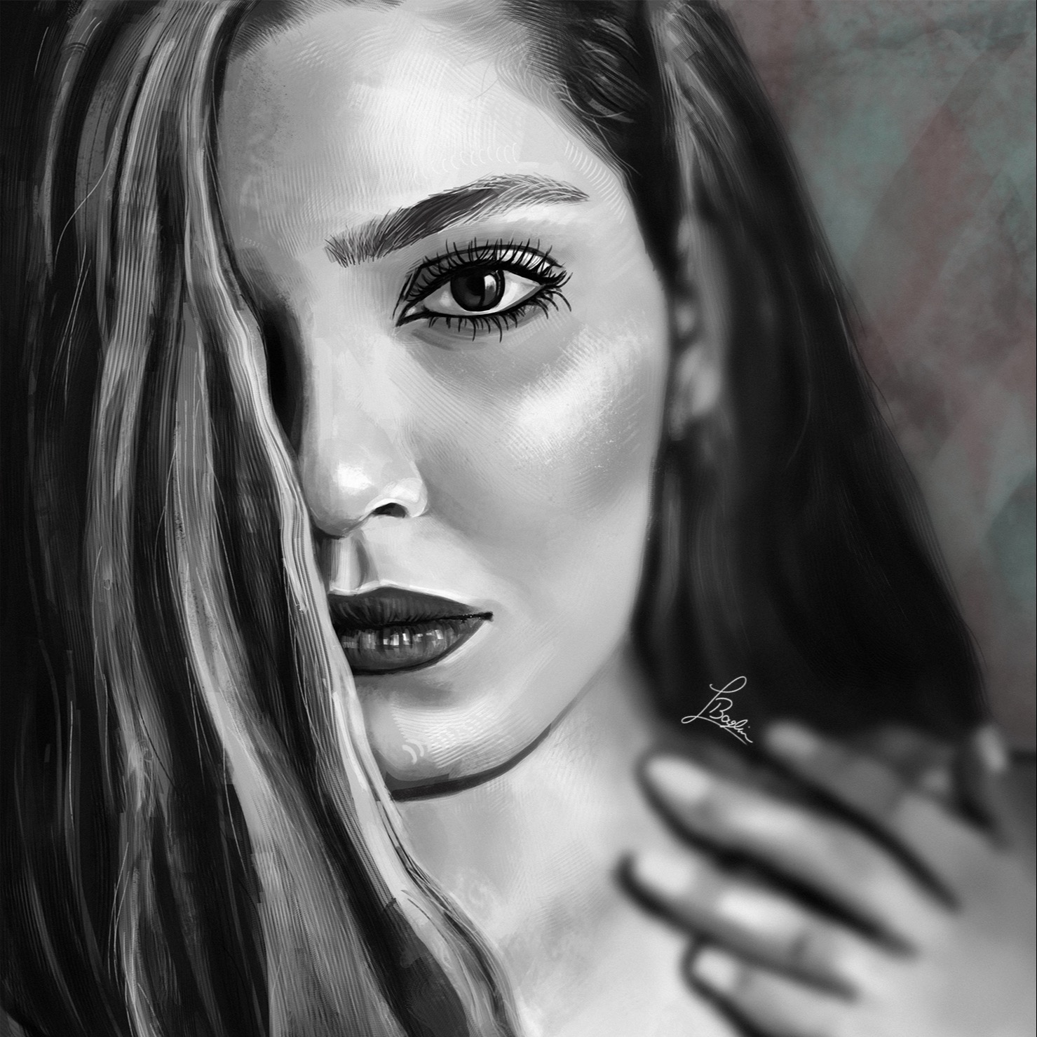 digital painting portrait