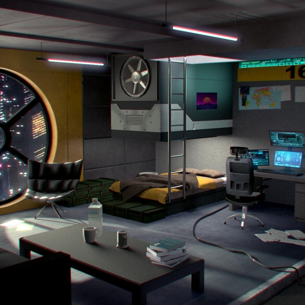 Cyberpunk Room