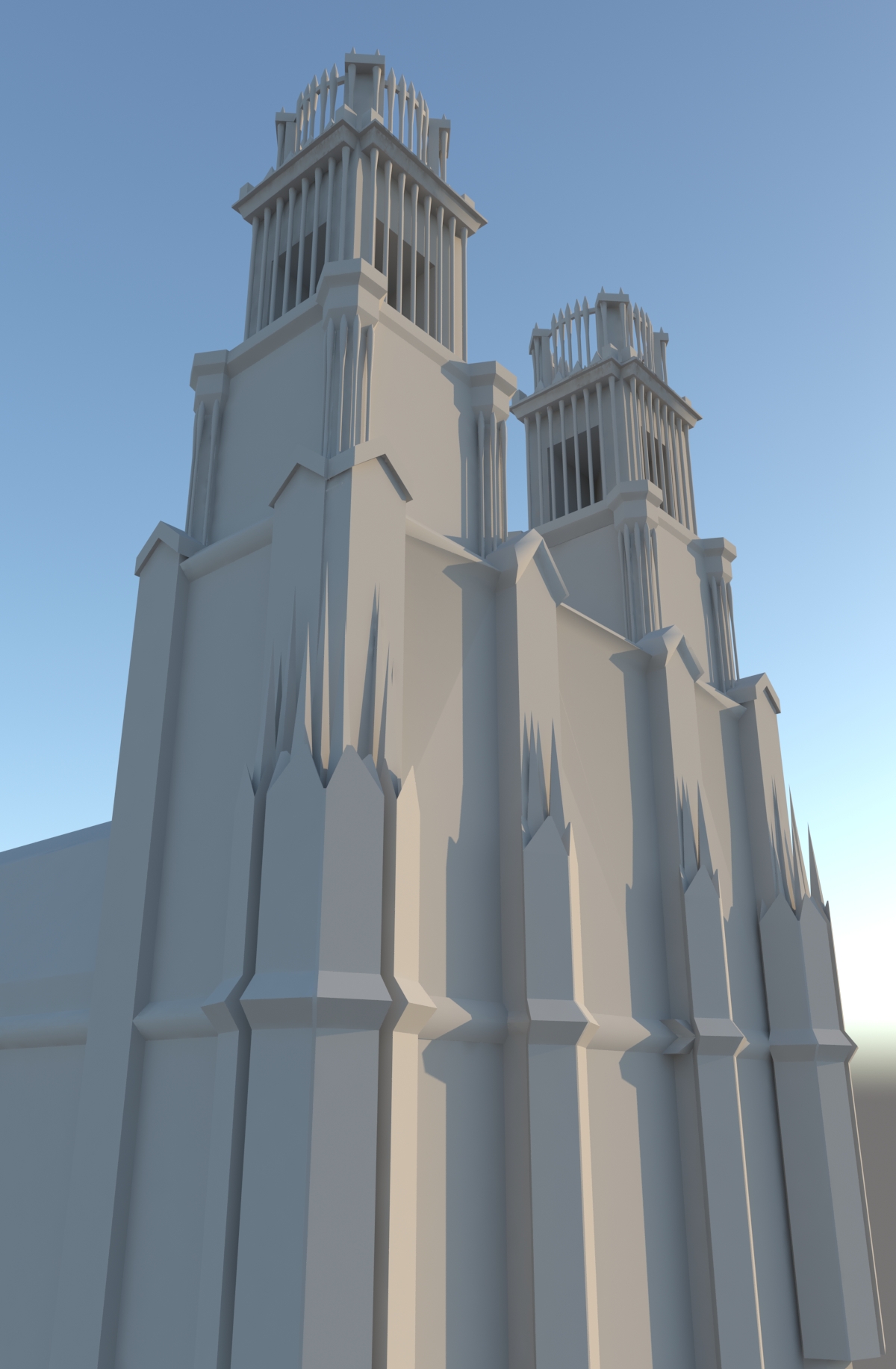 catholic church 3d model