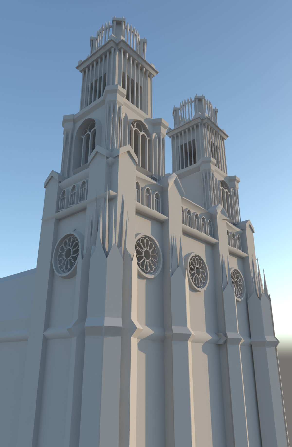 catholic church 3d model