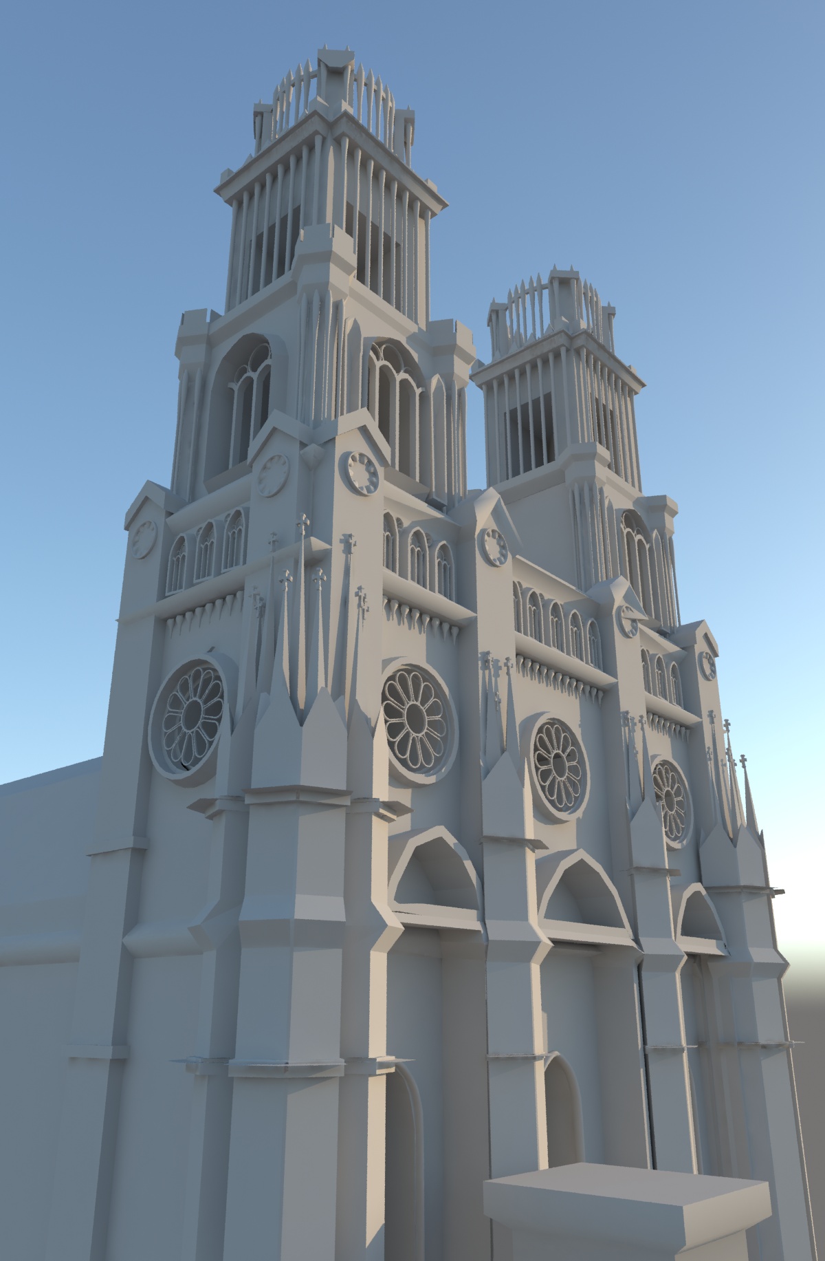 catholic church 3d model