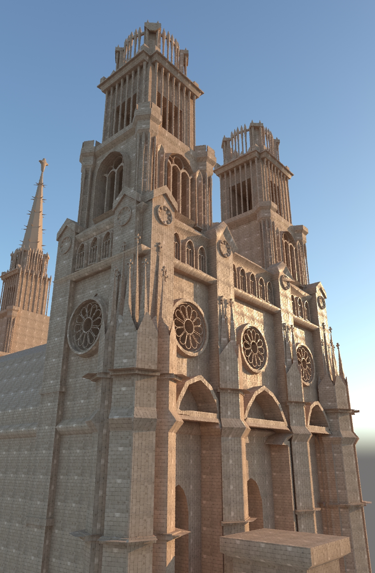 catholic church 3d model