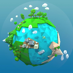 low poly world