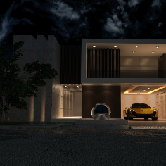 Exterior Modeling - Night Light